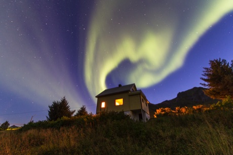 vakantiehuis Lofoten noorderlicht